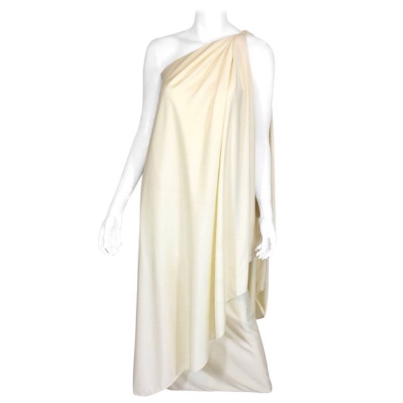 vintage one shoulder dress